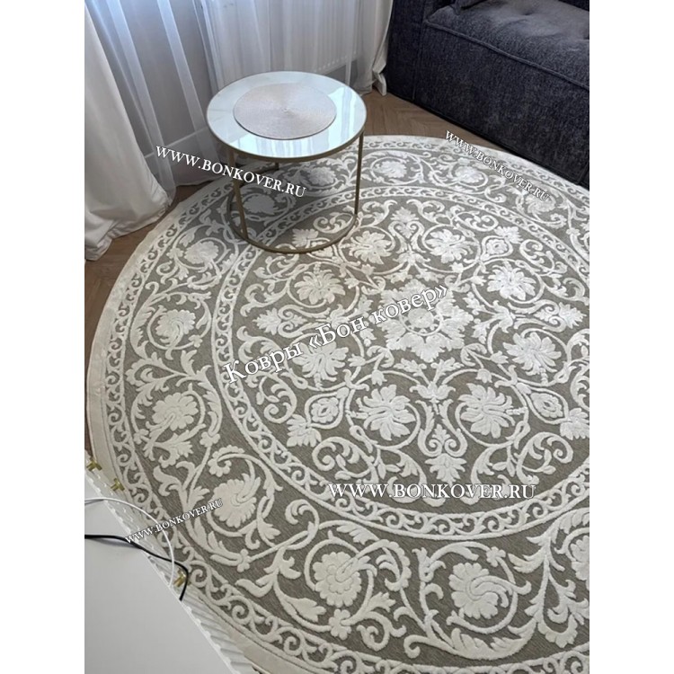 Круглый Ковер Для Гостиной Из Арт Шелка Дизайн 30541