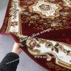 РОССИЙСКИЙ ЖАККАРДОВЫЙ КОВЕР МЕДАЛЬОН КРАСНЫЙ ОВАЛЬНЫЙ